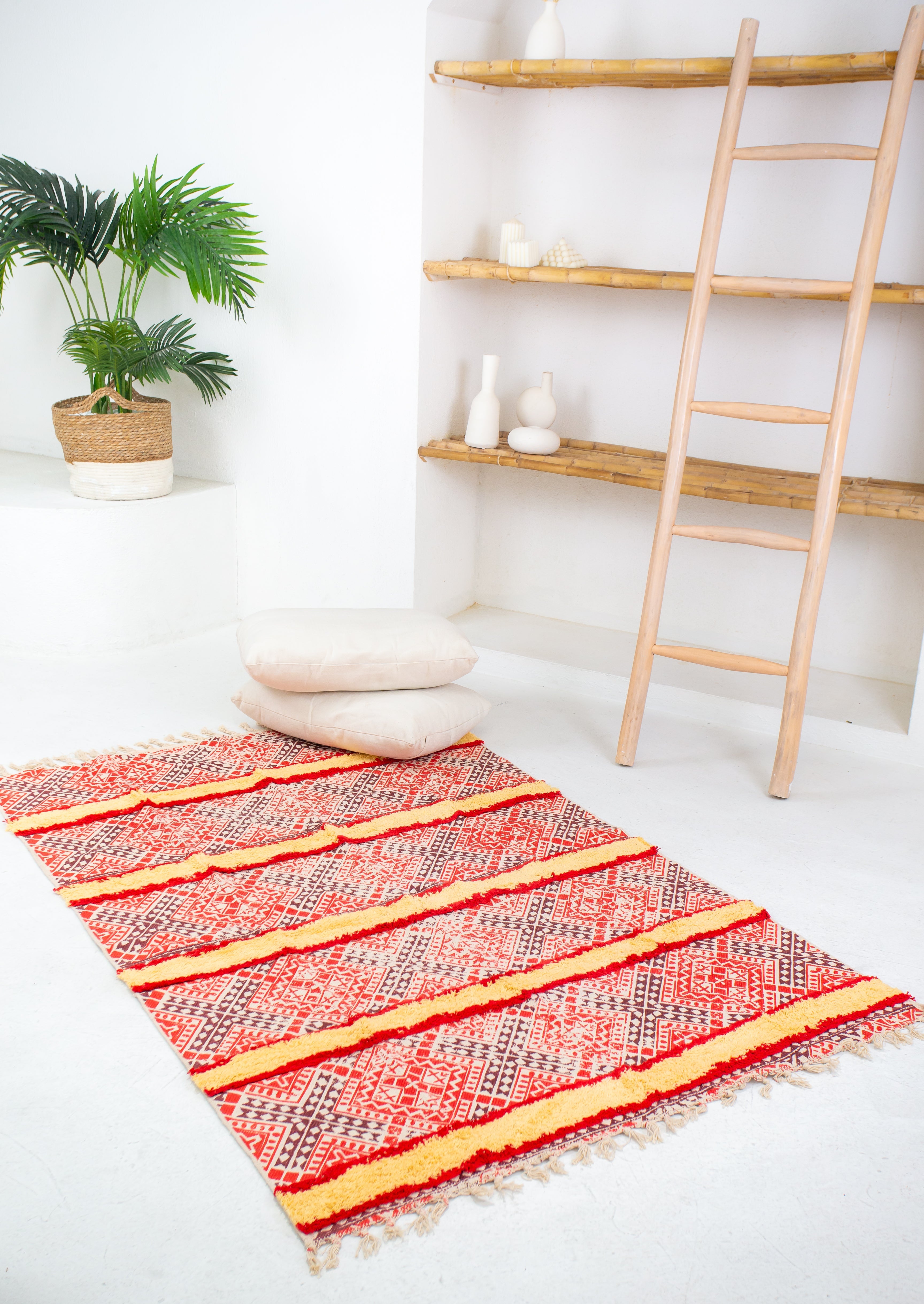 Chic Cotton Dhurrie/Rug - Natural Cotton- Rectangle