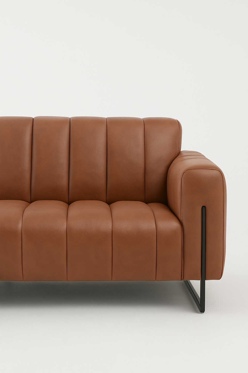 Affluent 3-seater Sofa- Full Cowhide Leather- Brown