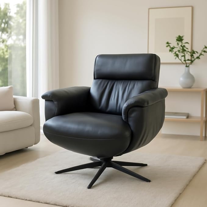 Premium Chair | Genuine Cowhide Leather Armchair | Modern Comfortable Leather Furniture