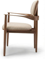 Elara Wooden Arm Lounge Chair – Solid Wood Armchair for Living Room, Office & Reading Corner