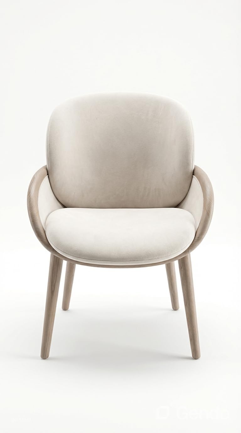 Elyana Curve Lounge Chair – Stylish Curved Lounge Chair for Living Room, Bedroom & Lounge Area