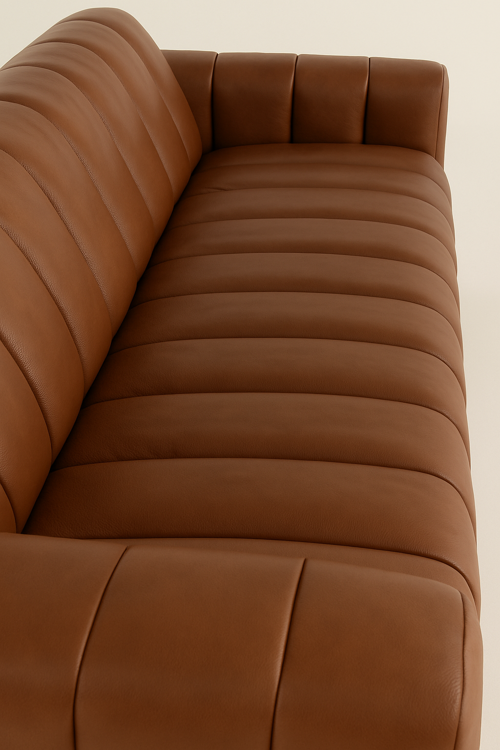 Affluent 3-seater Sofa- Full Cowhide Leather- Brown