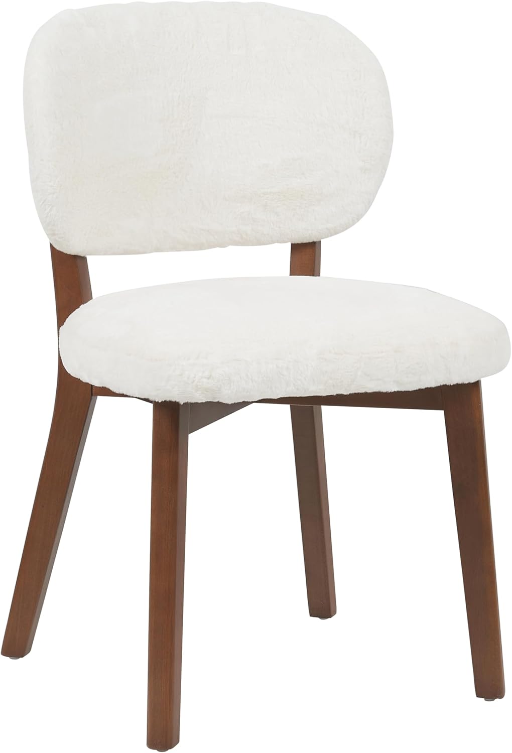 Cloud Comfortent Dining Chair- Solid Wood Legs,Walnut Finish,Textured Fabric-Ideal for Home/Office/Hotel (Copy)