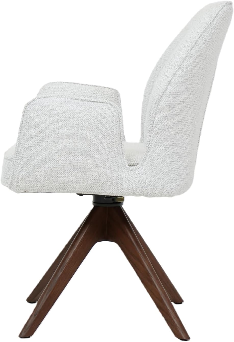 Verta Swivel Armchair Set of 2 – Modern Swivel Armchairs for Living Room & Office