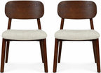 Norden Classic Wooden Chair Set of 2 – Solid Wood Chairs for Dining Room & Living Space