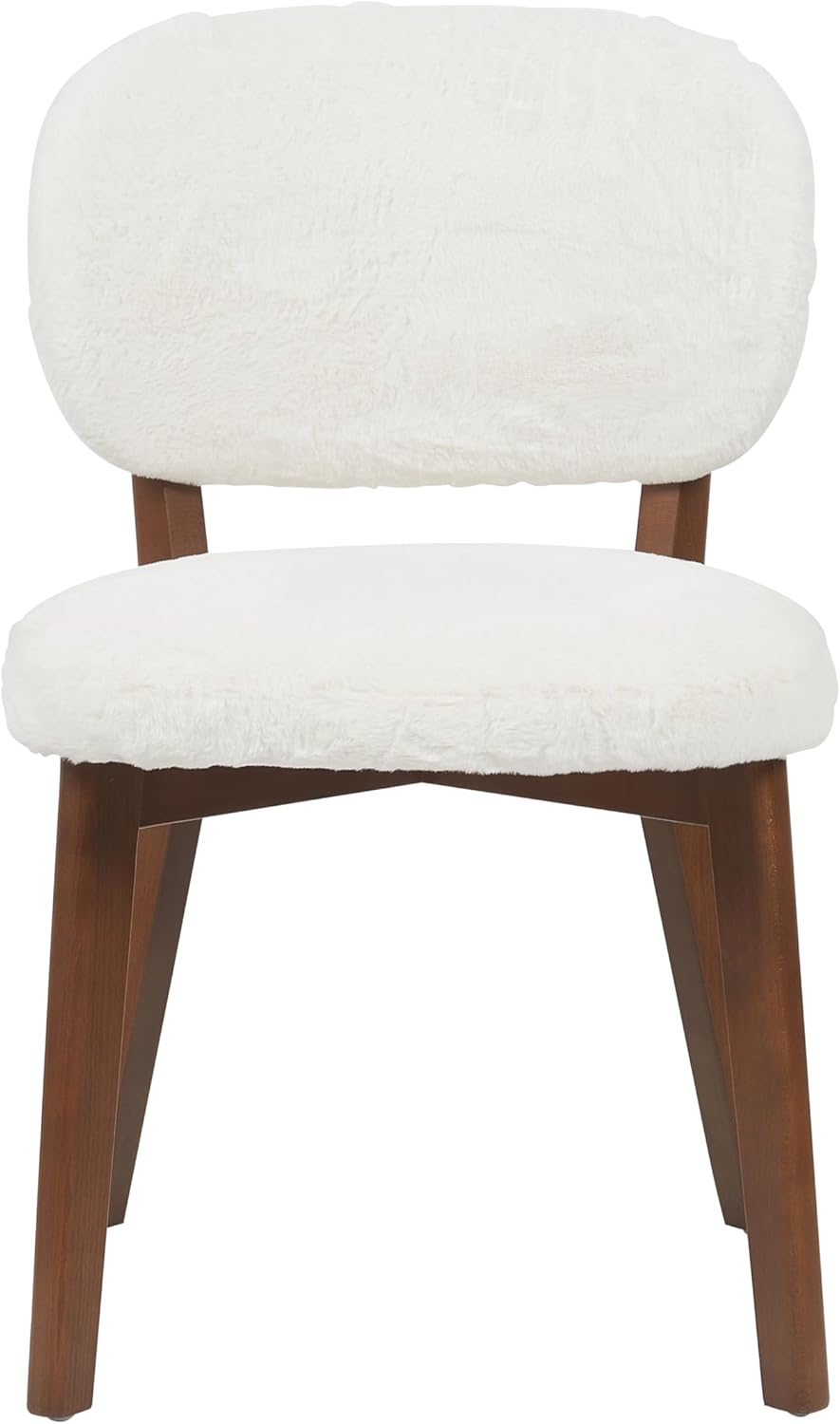 Cloud Comfortent Dining Chair- Solid Wood Legs,Walnut Finish,Textured Fabric-Ideal for Home/Office/Hotel (Copy)