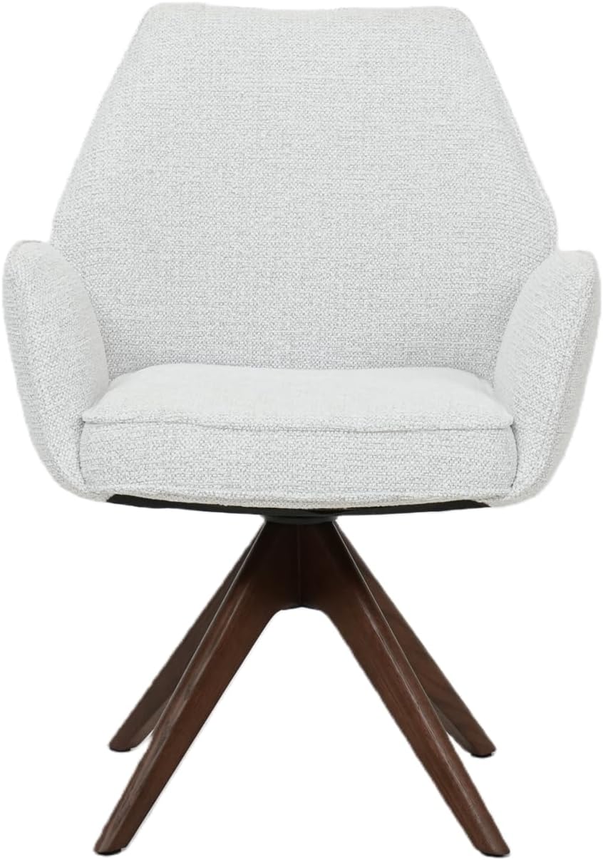 Verta Swivel Armchair Set of 2 – Modern Swivel Armchairs for Living Room & Office