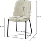 Strato Stitch Upholstered Chairs Set of 2