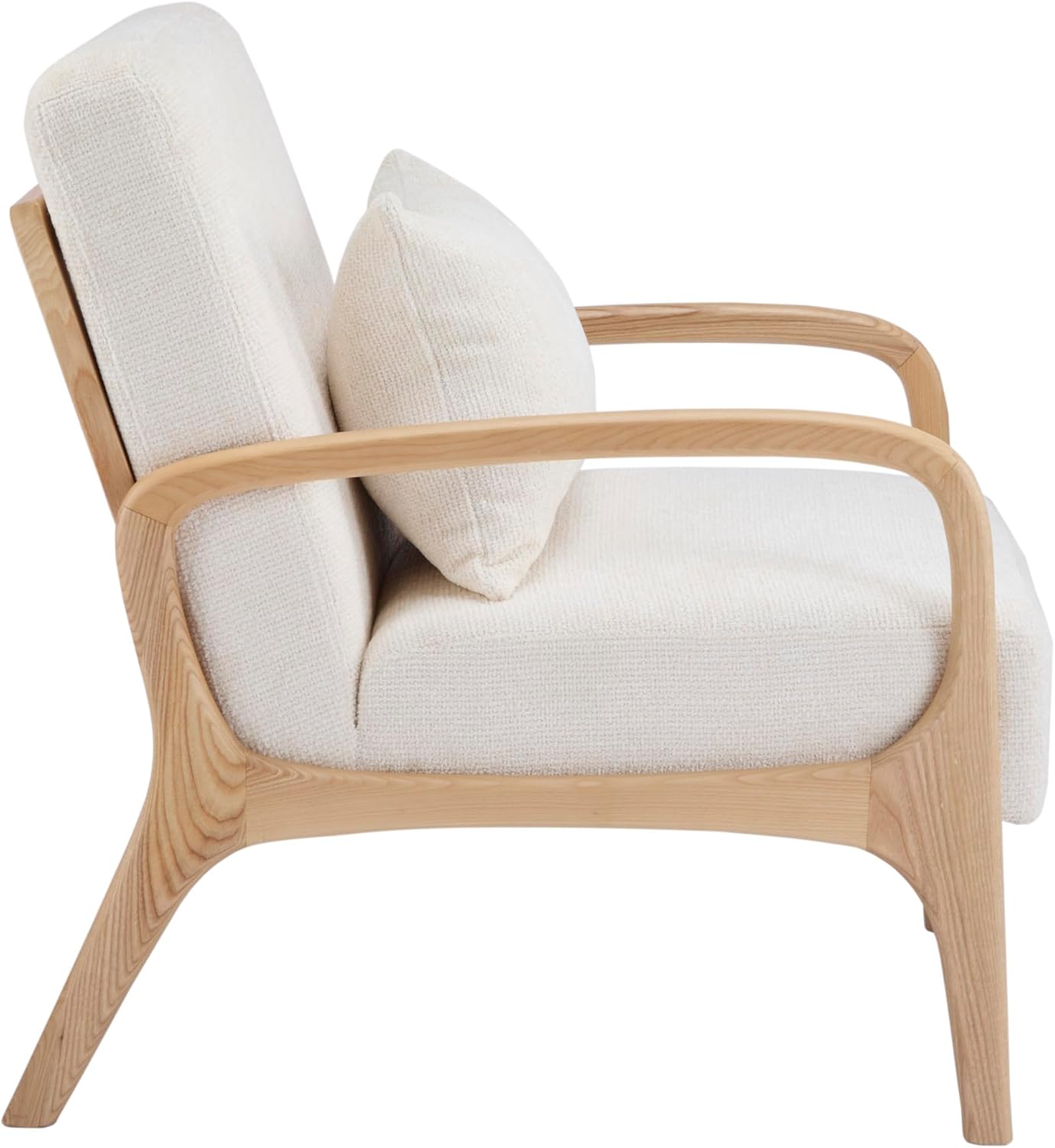 HomeAara Premium Zenith Lounge Chair, Comfortable, Solid Wood Frame with Soft Seat, Ideal for Living Room/Home/Office