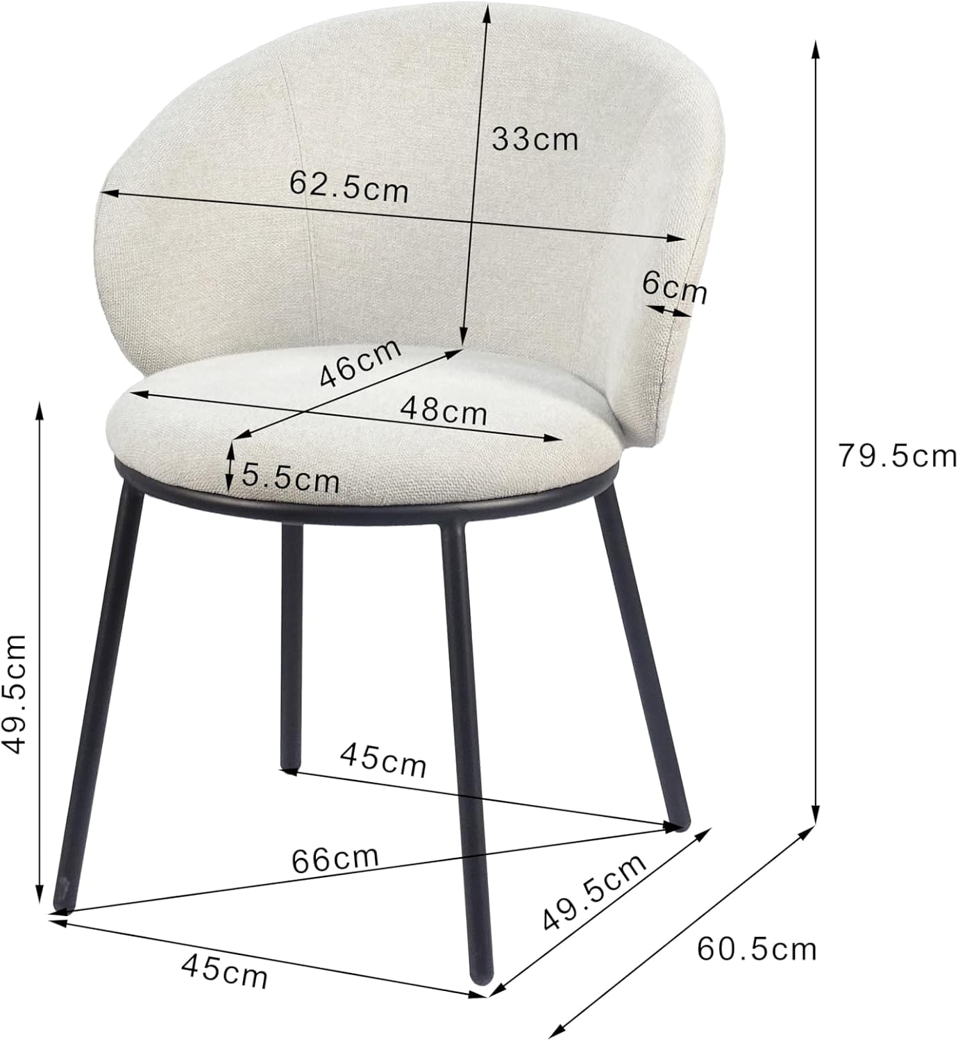 MODO Nest Upholstered Chairs Set of 2