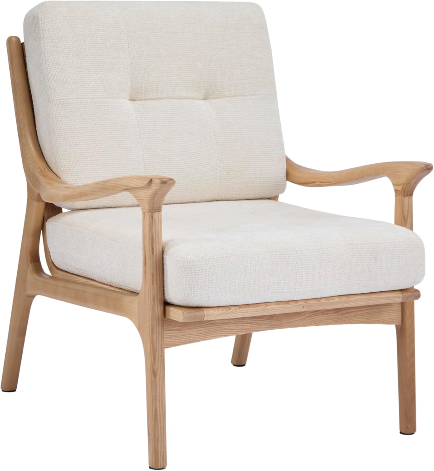 HomeAara Orin Lounge Chair, Comfortable, Solid Wood Frame with Premium Fabric Seating, Ideal for Living Room