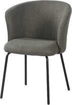 Slate Arc Upholstered Chairs Set of 1