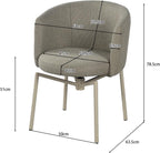 Orbit Swivel Upholstered Chairs Set of 2