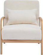 HomeAara Premium Zenith Lounge Chair, Comfortable, Solid Wood Frame with Soft Seat, Ideal for Living Room/Home/Office
