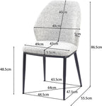 Halo Weave Upholstered Chairs Set of 1