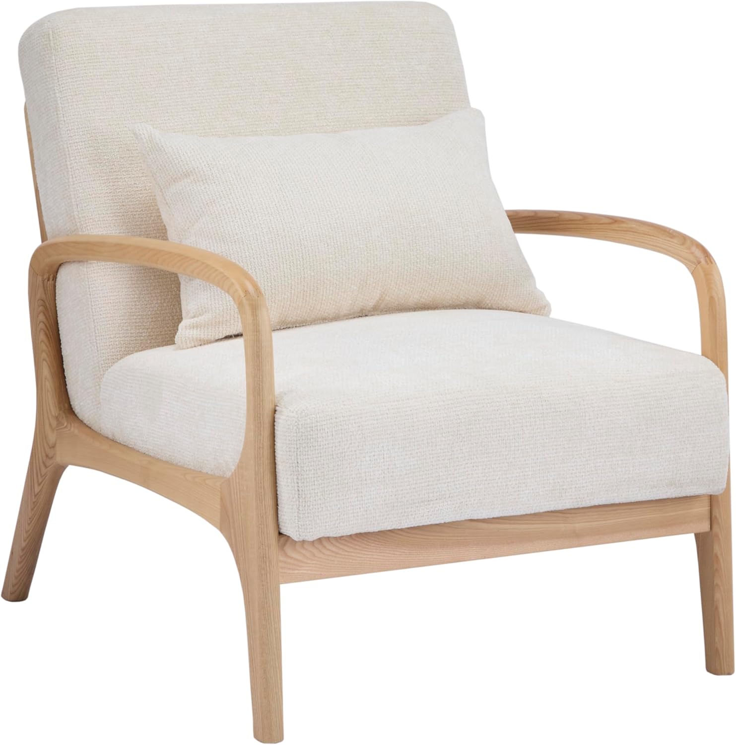HomeAara Premium Zenith Lounge Chair, Comfortable, Solid Wood Frame with Soft Seat, Ideal for Living Room/Home/Office