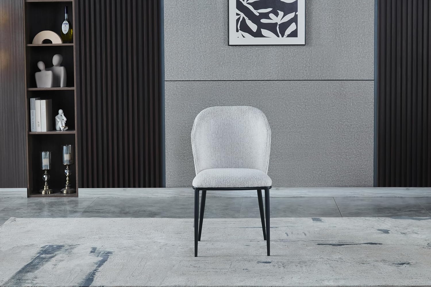 CIRRA Curve Upholstered Chairs Set of 1