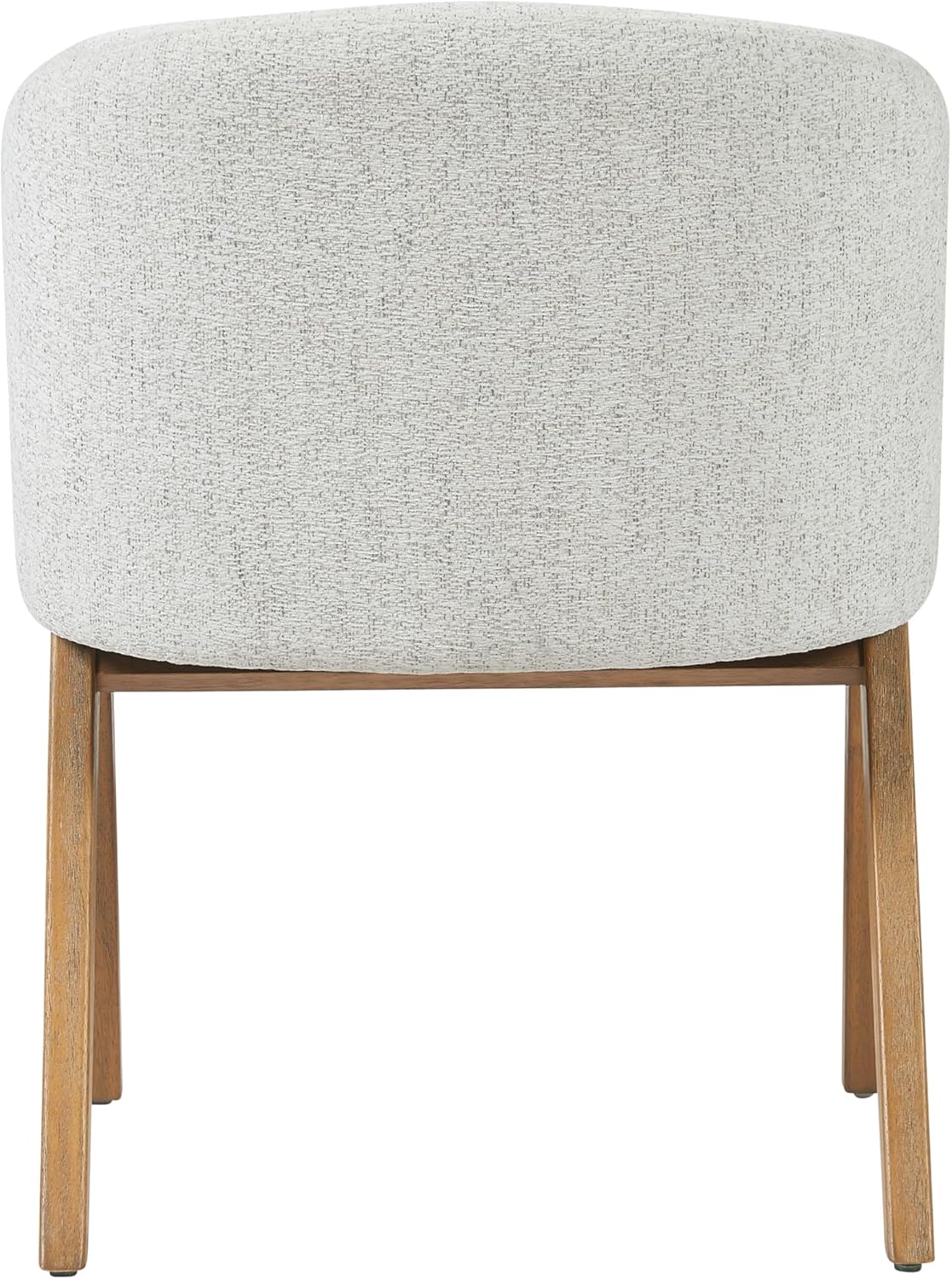 Nordic Cross Leg Chair -Luxurious Solid Wood Legs,Comfortable,Textured Fabric