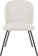 HomeAara Arlo Dining Chairs Set of 2-Comfortable, Steel legs,PremiumFabric-Ideal for Home/Office/Hotel