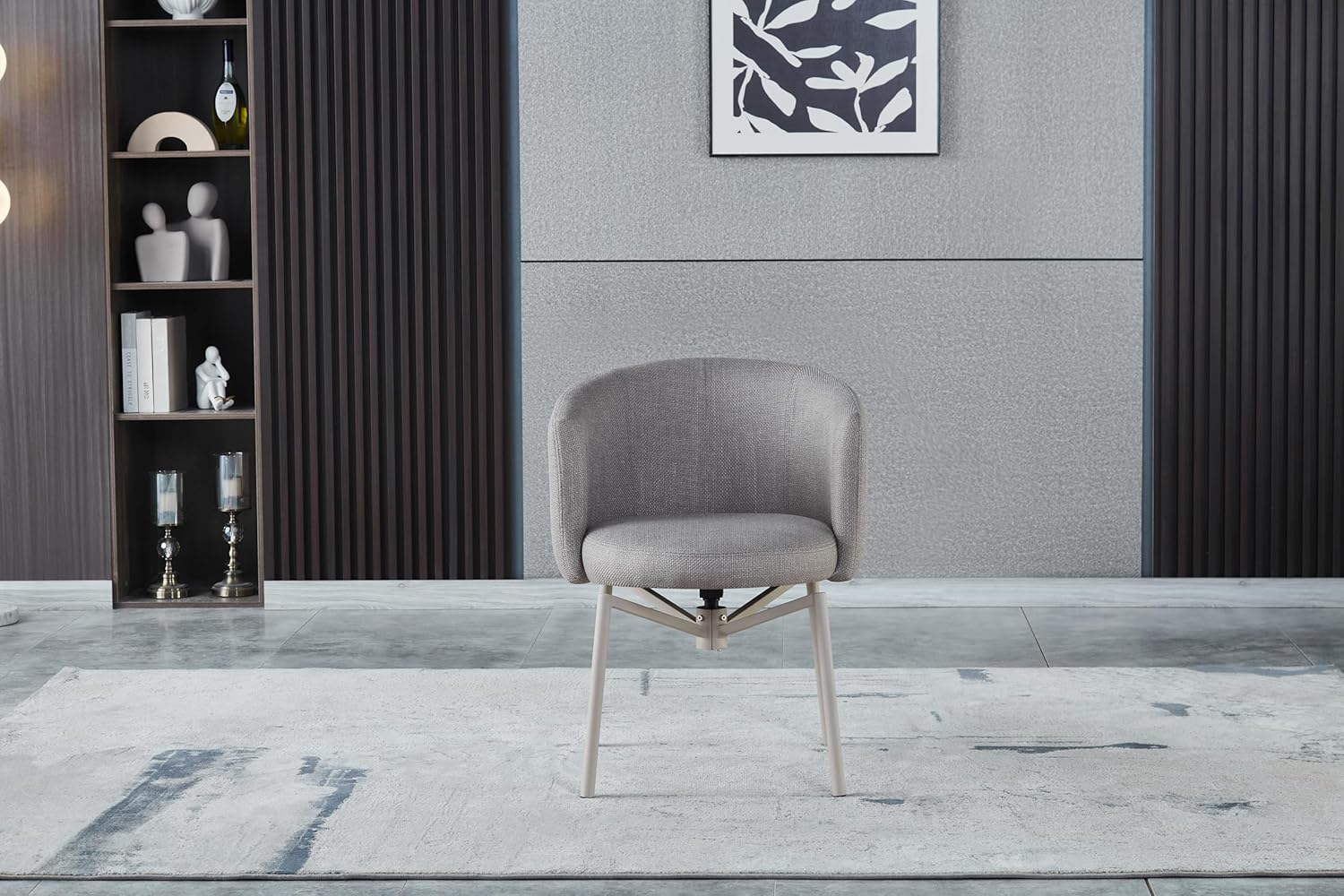 Orbit Swivel Upholstered Chairs Set of 2