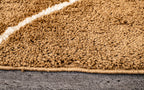 Microfiber Moroccan Geometric Rug - Beige and Cream- Rectangle