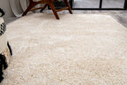Cushion-Soft Microfiber Carpet -Cream- Rectangle