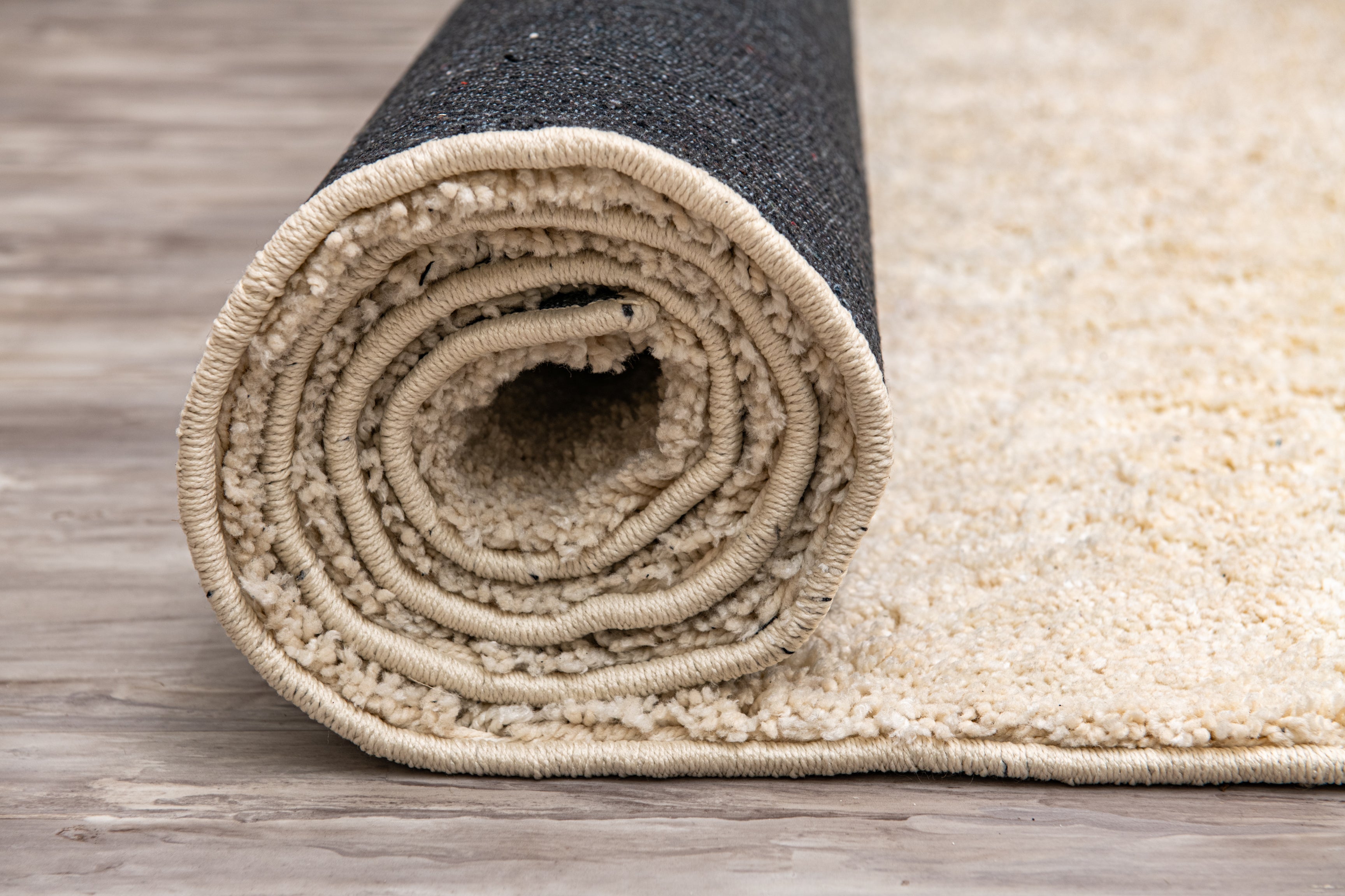 Cushion-Soft Microfiber Carpet -Cream- Rectangle