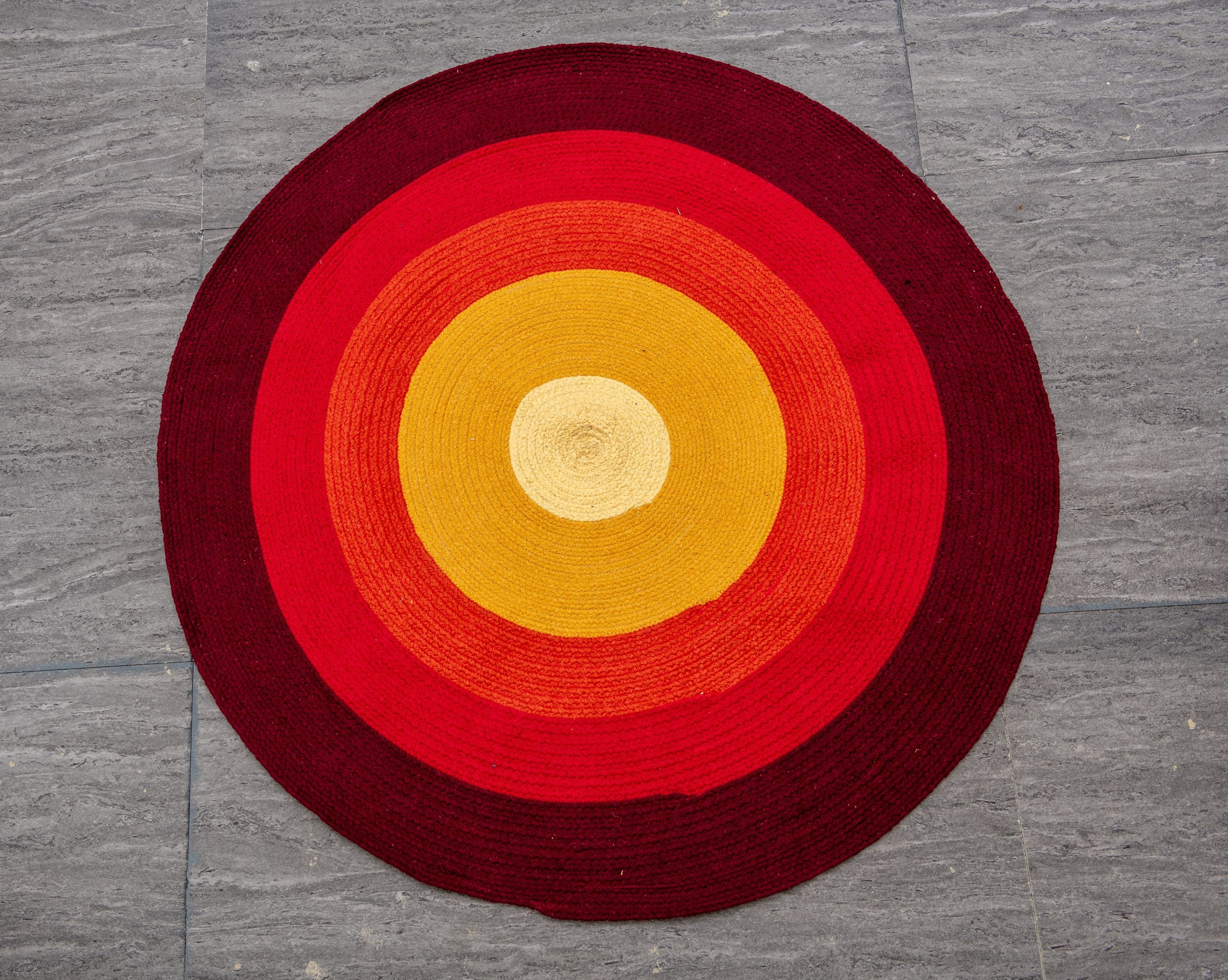Aurora Glow Rug - Cotton -Round