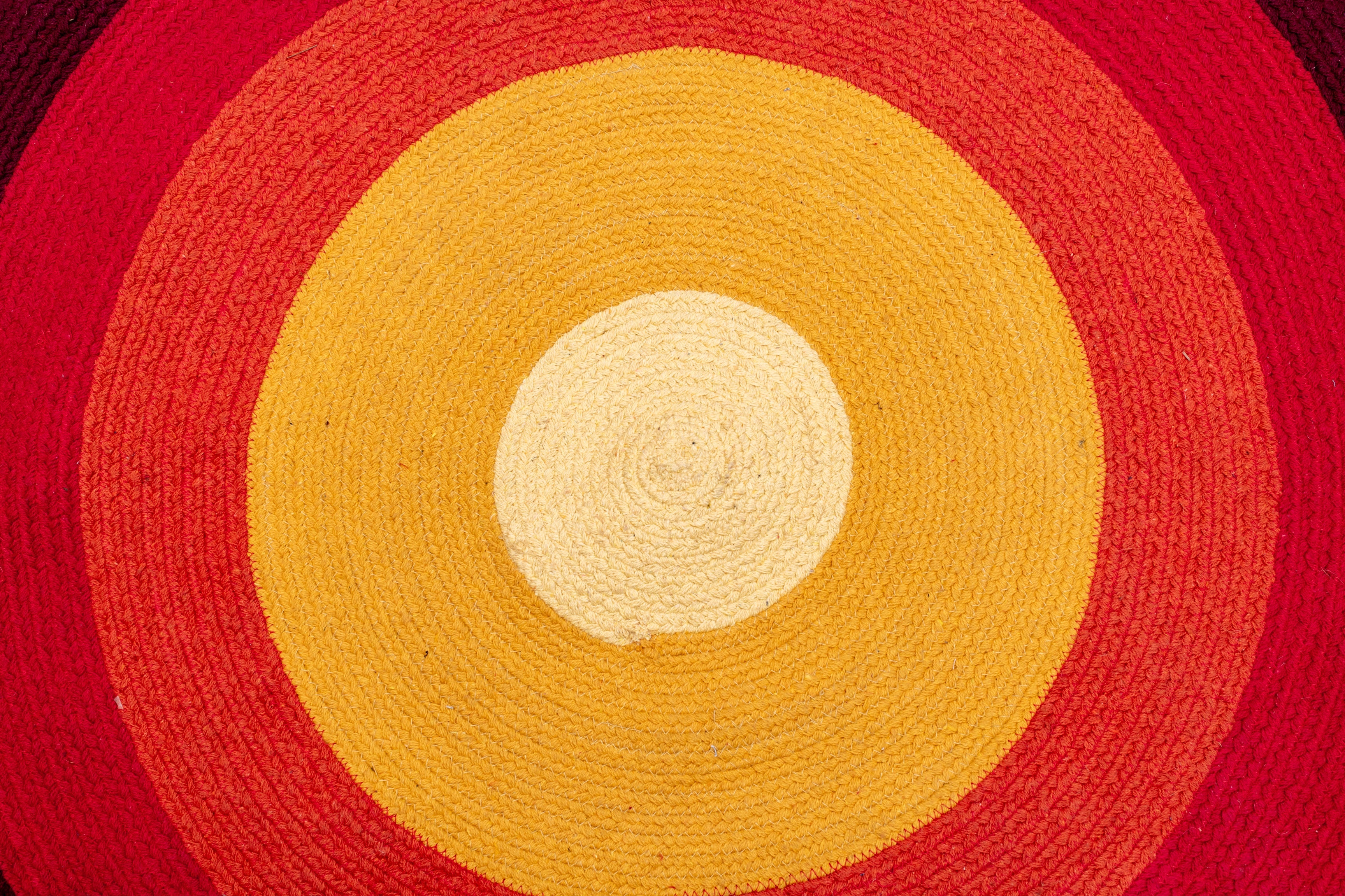 Aurora Glow Rug - Cotton -Round