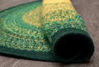 Green Wilderness Ombre Rug - Cotton -Round