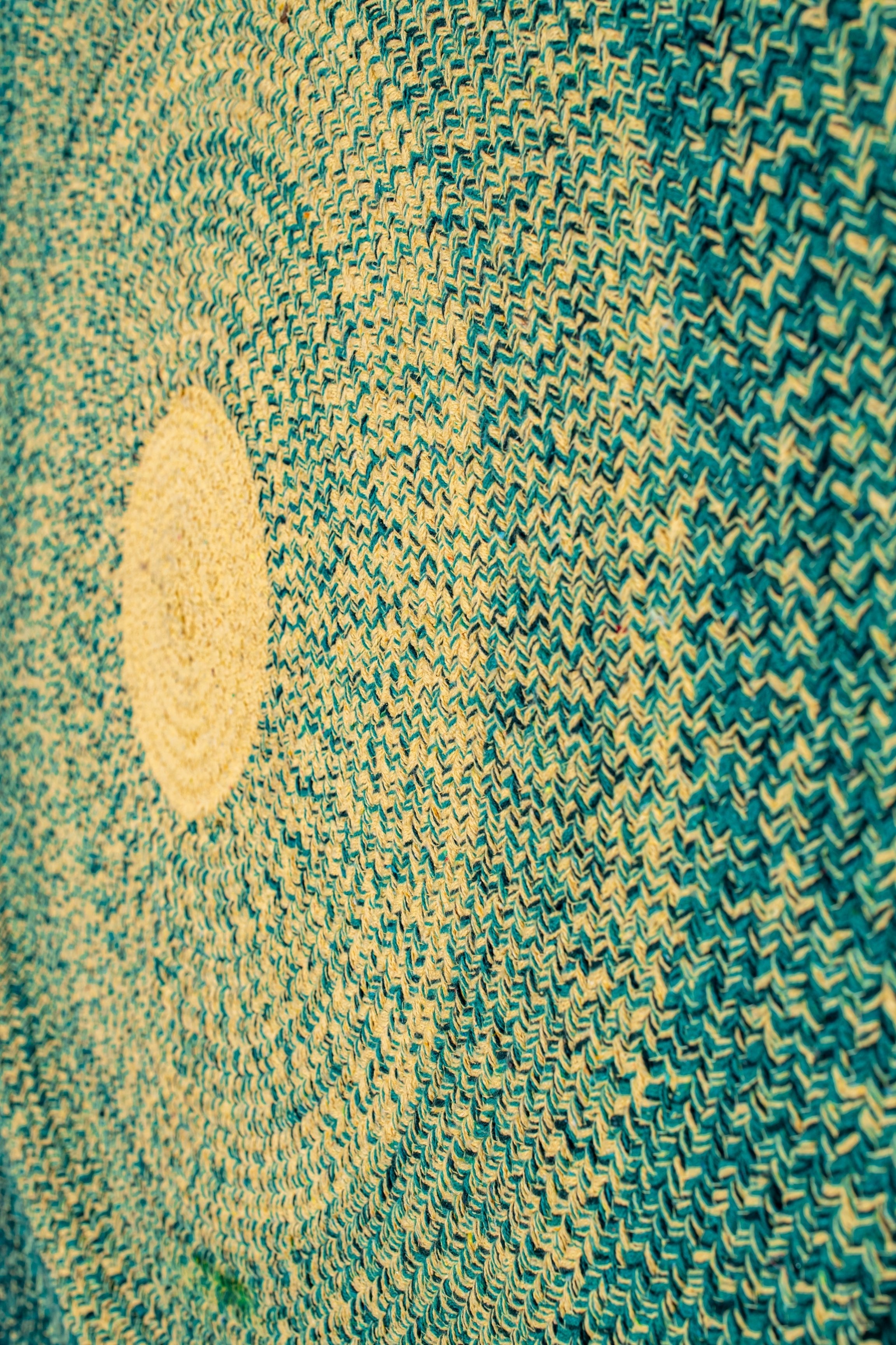 Green Wilderness Ombre Rug - Cotton -Round