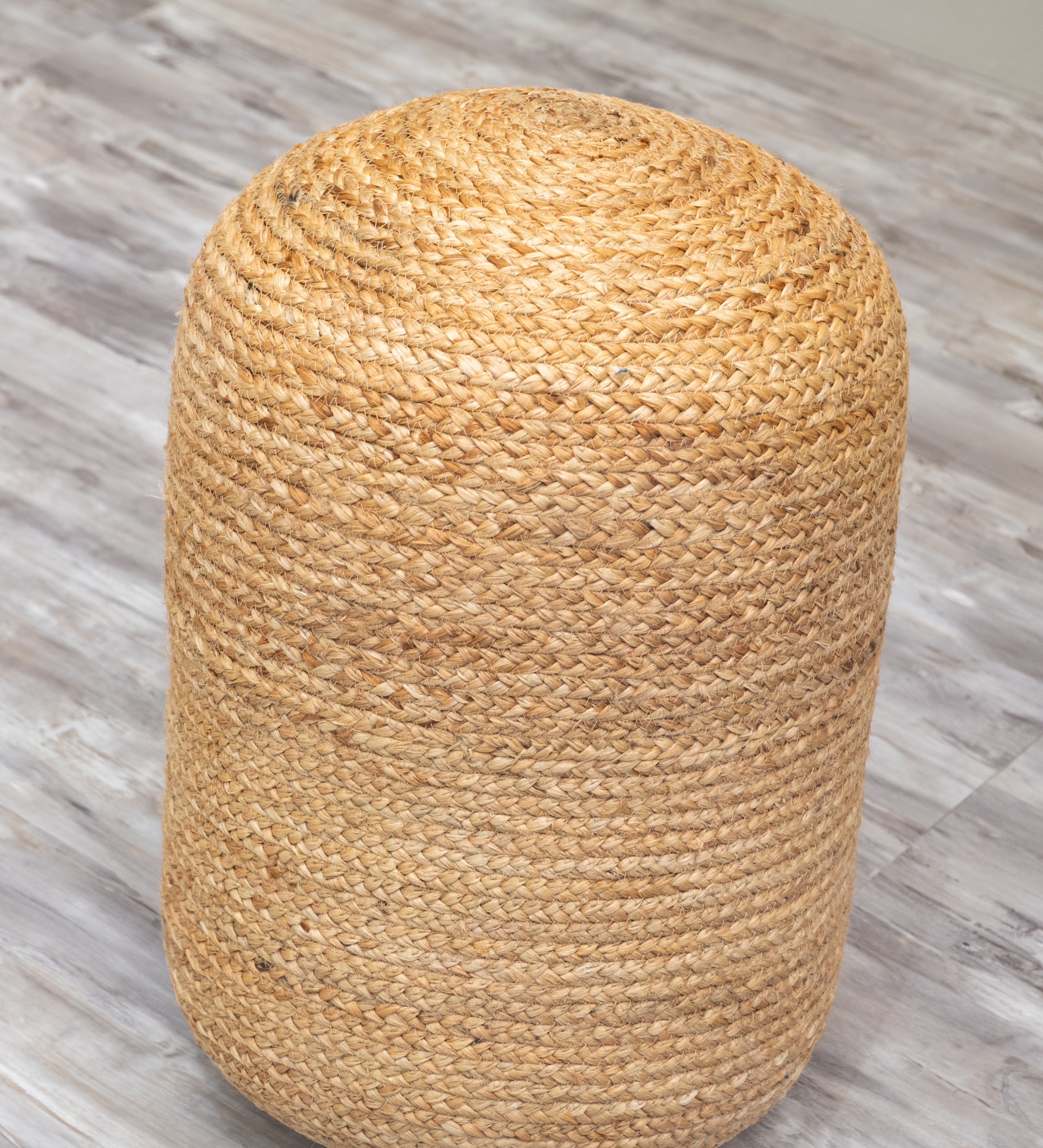 Large Organic Jute Pouf