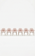 Luxora Curve Lounge Chair Set of 6– Modern Curved Design Lounge Chairs for Living Room & Bedroom