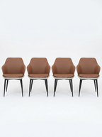 Arcon Flex Lounge Chair Set of 4 – Modern Lounge Chairs with Ergonomic Design for Home & Office