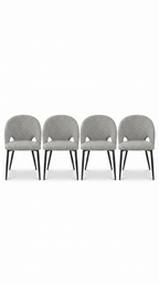 Vento Cutaway Upholstered Chairs Set of 4