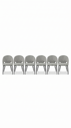 Vento Cutaway Upholstered Chairs Set of 6