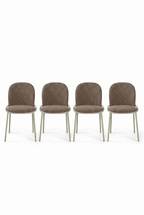 SOLEN Frame Upholstered Chairs Set of 4
