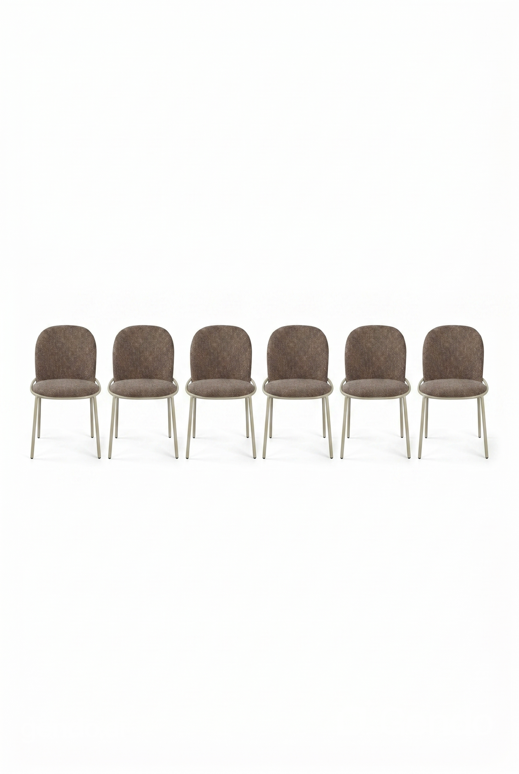 SOLEN Frame Upholstered Chairs Set of 6