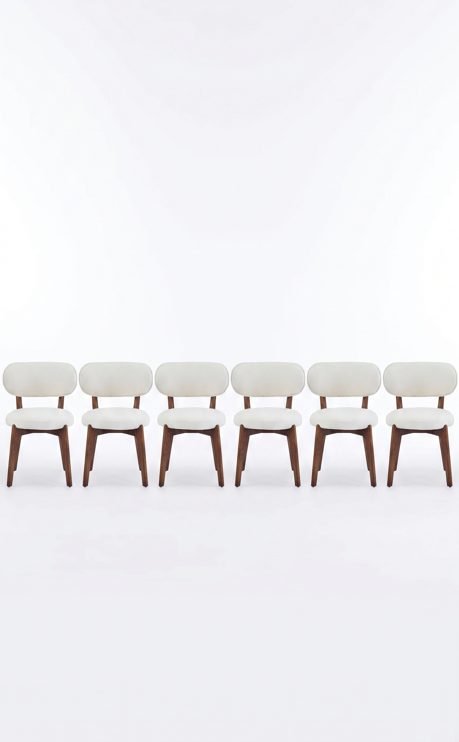 Solara Lounge Dining Chairs Set of 6 Mid Century Modern – Linen Upholstered Seat, Curved Back, Wood Legs – Accent or Side Chair for Home or Office" (Copy) (Copy)