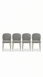 Celeste Curve Upholstered Chairs Set of 4