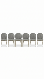 Celeste Curve Upholstered Chairs Set of 6