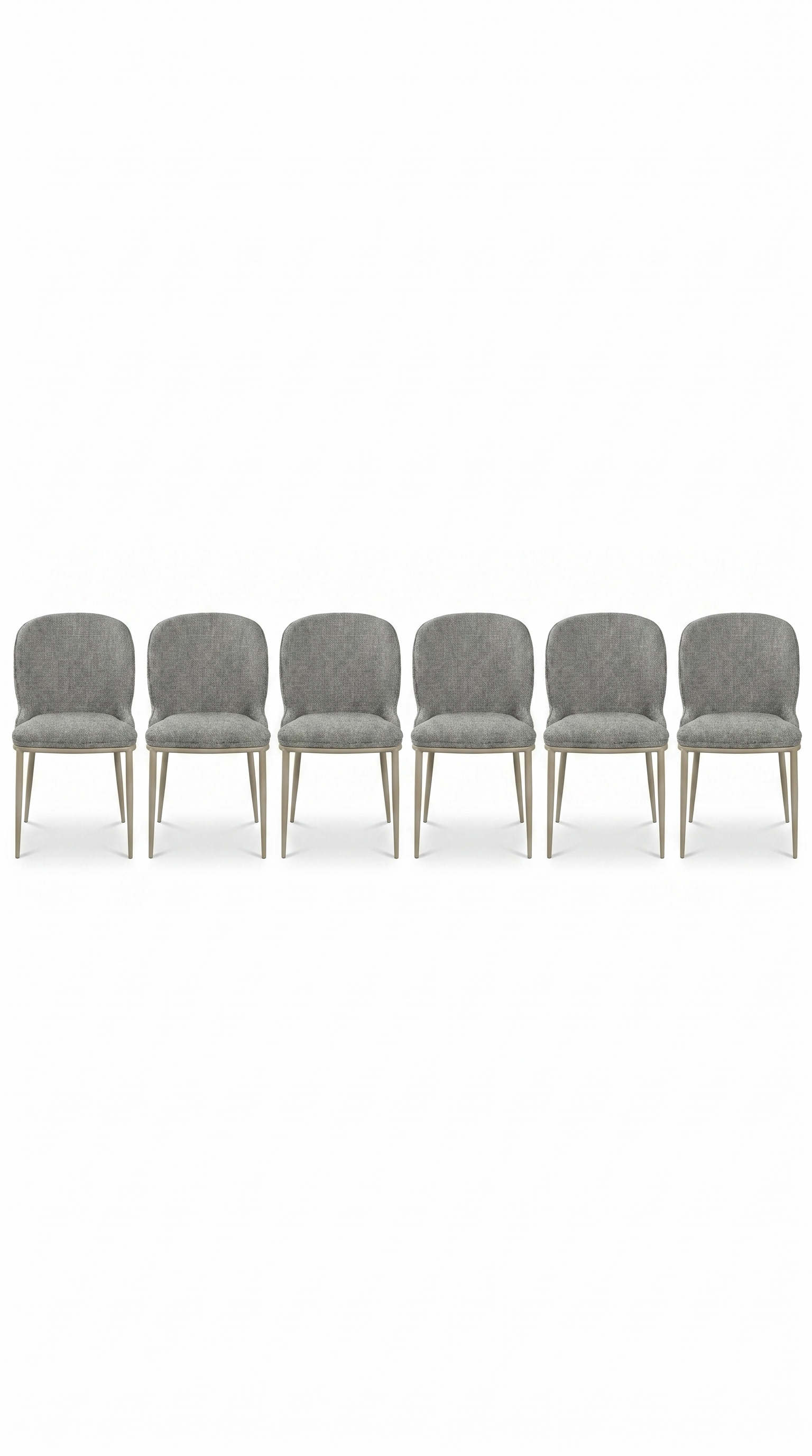Celeste Curve Upholstered Chairs Set of 6