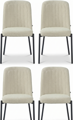 Strato Stitch Upholstered Chairs Set of 4