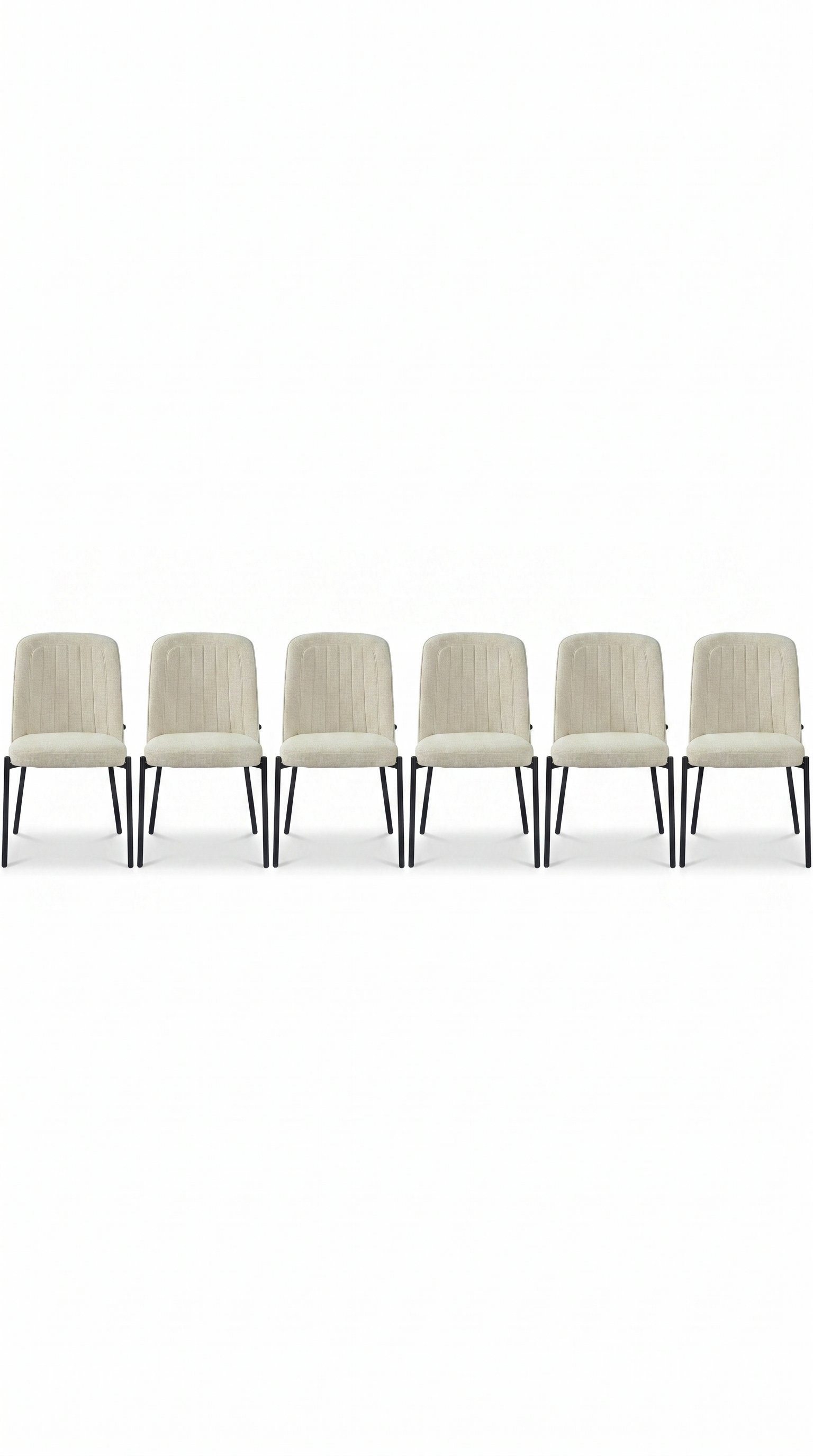 Strato Stitch Upholstered Chairs Set of 6