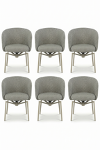 Orbit Swivel Upholstered Chairs Set of 6
