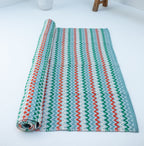 Pastel Multicolor Cotton Handcrafted Carpet