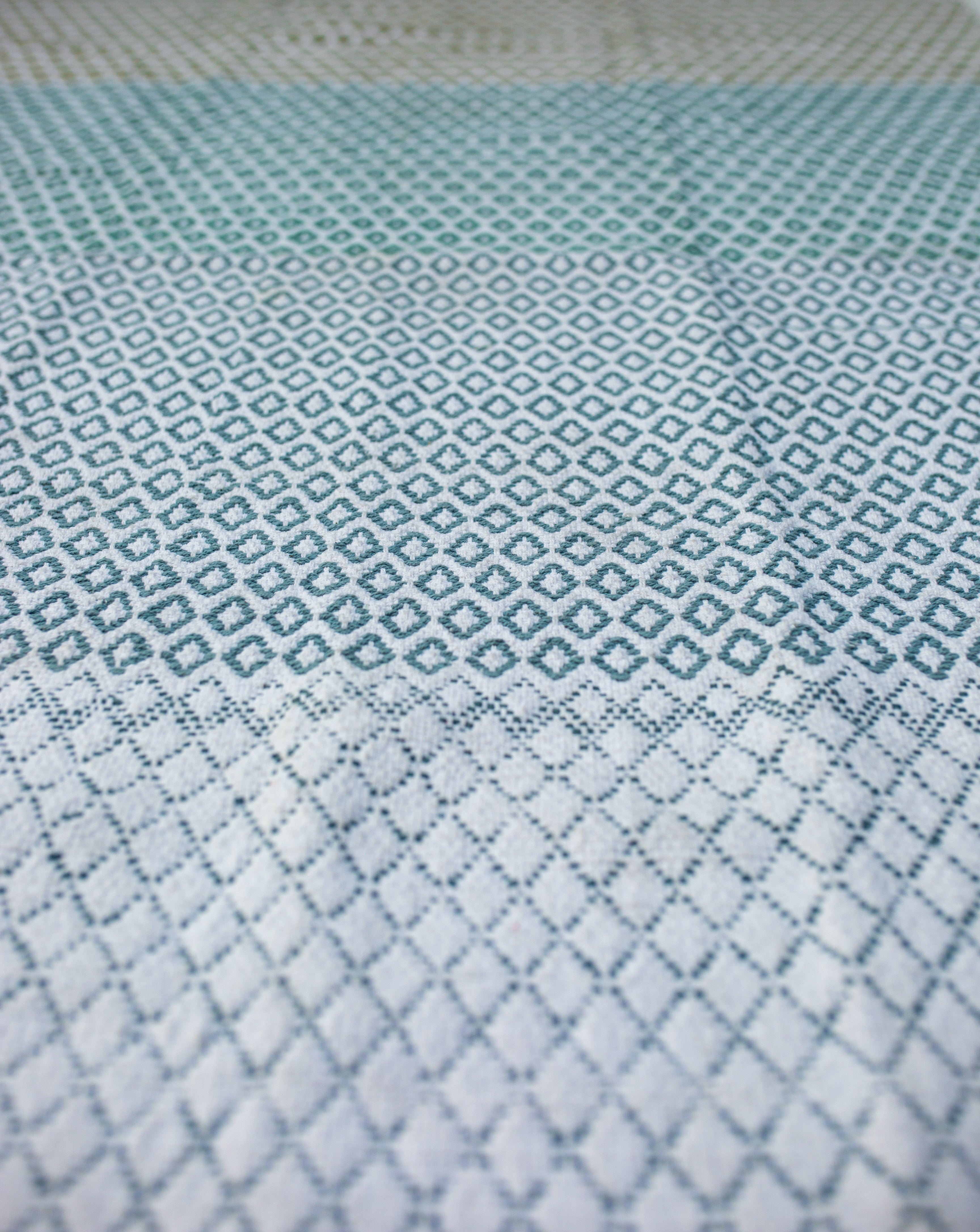 Eco-Friendly Cotton Dhurrie – Green Weave