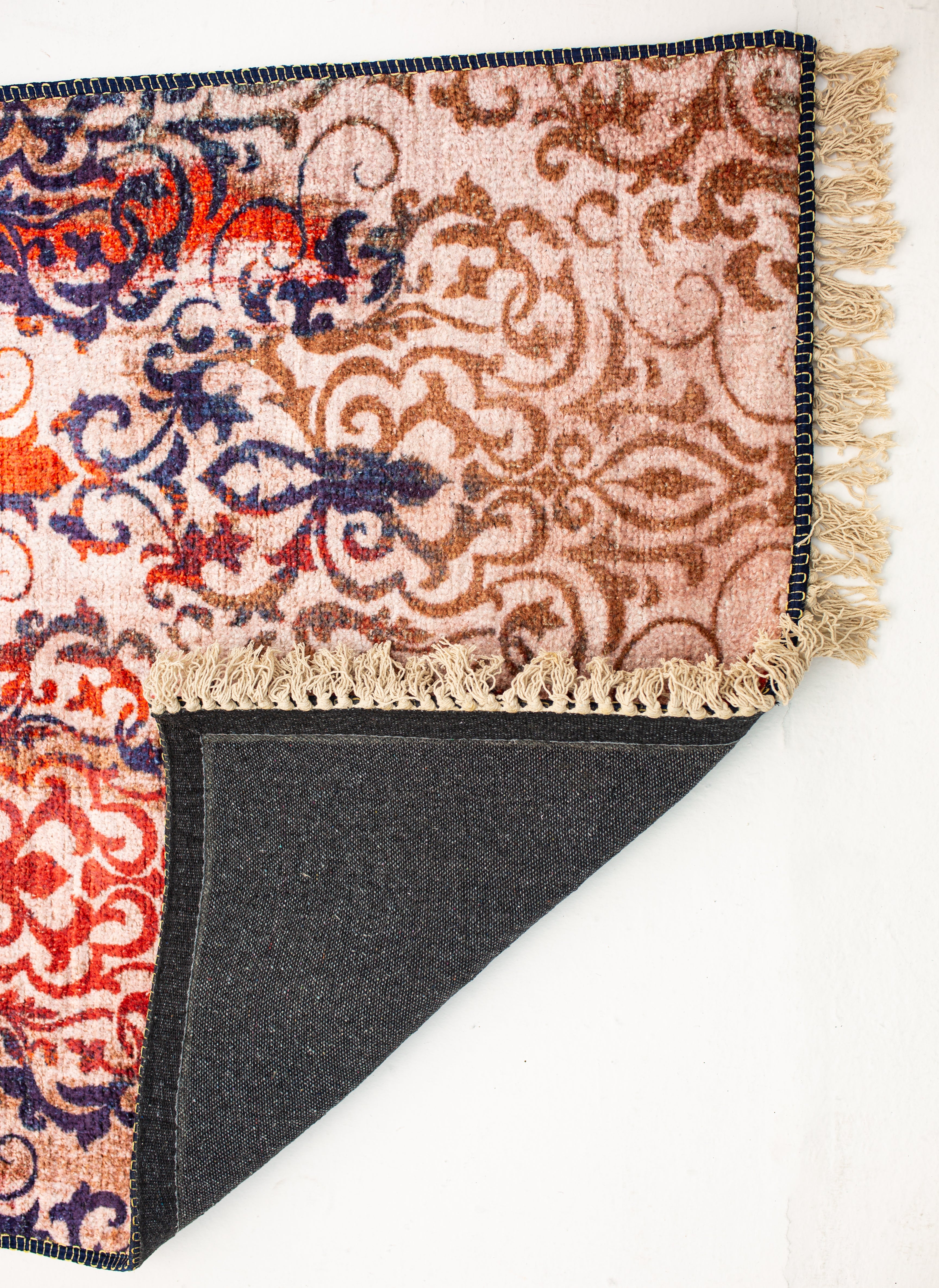 Native-Inspired Multicolor Rug - Faux Silk- Rectangle