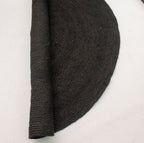Natural Black Rug - Jute -Round