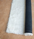 Sumptuous Fluffy Fur Carpet - Premium Long Fur - Snow White